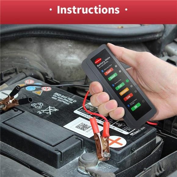12V car Battery Tester, Alternator Tester Automotive ,Battery Checker, Analyzer - Picture 4 of 7